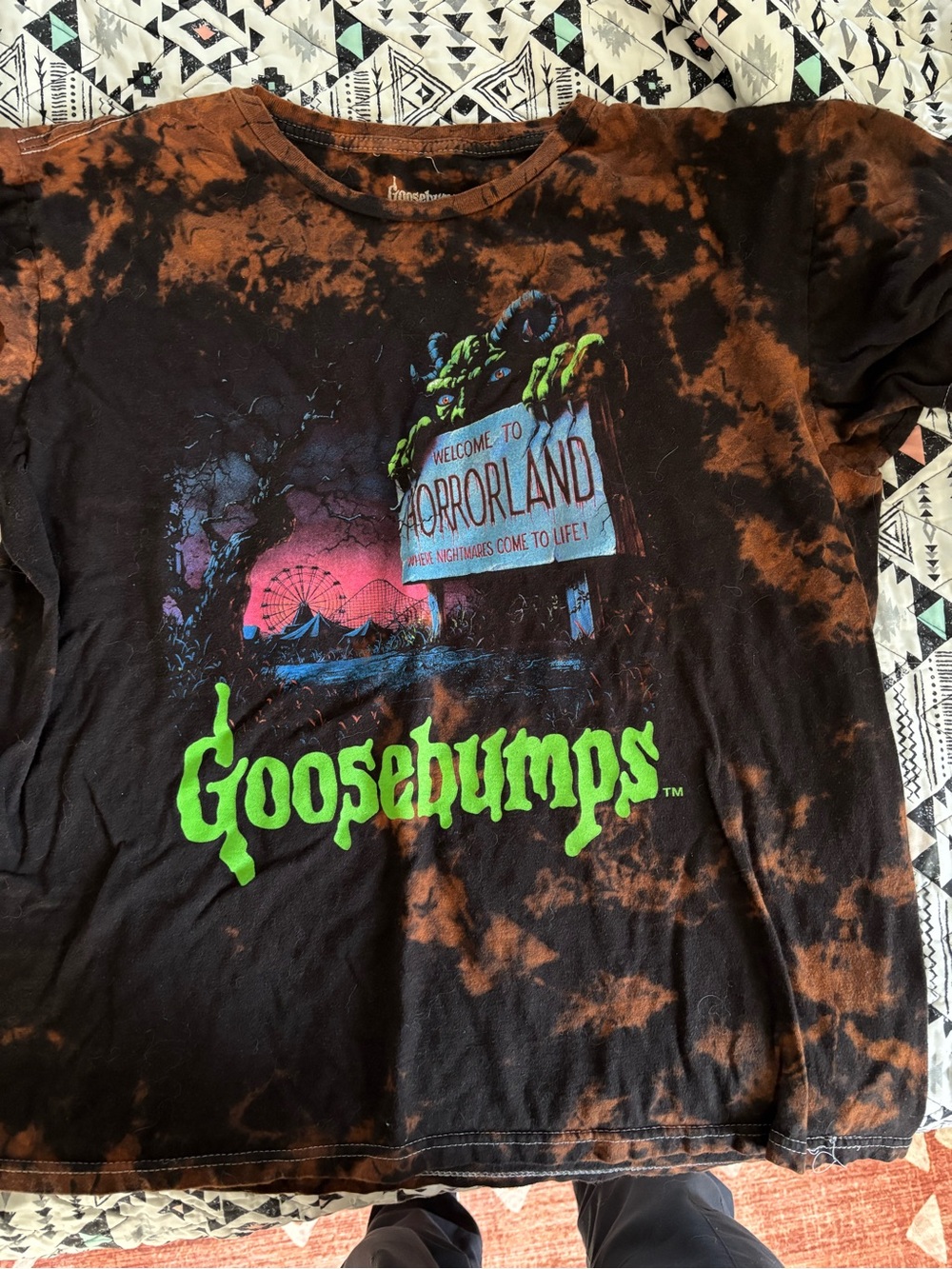 Goosebumps horror land tshirt size medium tye-dye men’s women’s